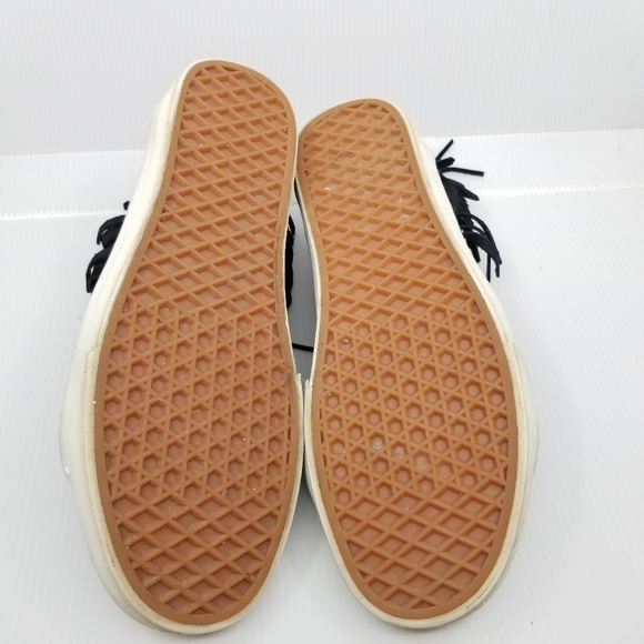 SOLD..Vans Black Suede Fringe Sk8 Hi Moc Style Sneakers - Picture 13 of 13